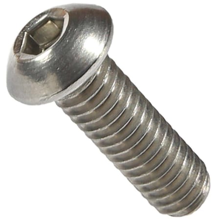 Newport Fasteners M8-1.25 Socket Head Cap Screw, Button, Plain Stainless Steel, 20 mm Length, 1500 PK 254832-1500